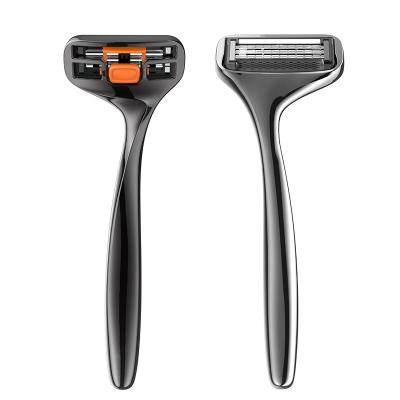 China 6 Blades Metal Handle System Razor 6 Blade Razor For Man Shaving Razor for sale