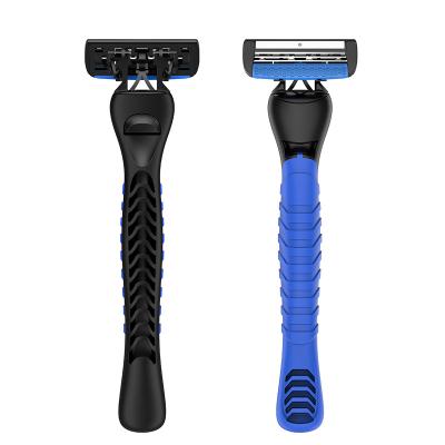 China Super Quality 3 Triple Blade Triple Blade Replaceable Shaving Razor For Men for sale