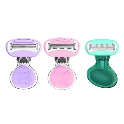 China 5 New Design Blades Women Razor Shaving Razor Razor For Lady Replaceable Mini Razor for sale