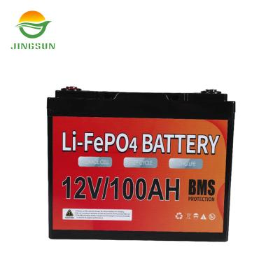 China Chinese wholesale lithium battery from Jingsun home appliance manufacturers sale 12v lifepo4 345*310*275mm lithium battery for sale