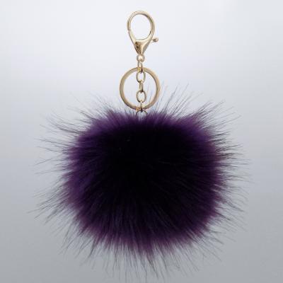 China Home Textile 13 Cm Large Home Textile Faux Chain Head Fox Fur Pom Poms for sale