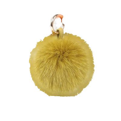 China Home Textile 14 Cm Fur Christmas Home Textile Stocking Fox Pom Pom Real Fur for sale