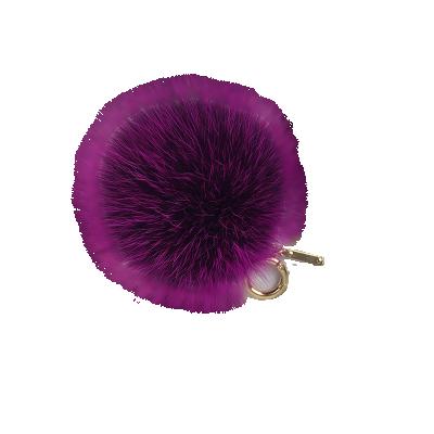 China Beautiful Fashionable Fashionable With Low Price High Quality Factory Ball Fur Fox Key Chain for sale