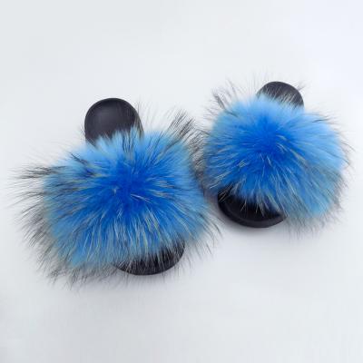 China Fashion Trend Fashion Wholesale Fashion Colorful Fur Slippers Warm Outdoor Fur Slippers For Women Women Indoor Shoes for sale