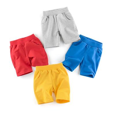 China Anti-wrinkle Casual Summer Solid Beach Sports Kid Bike Toddler Boys Shorts Low MOQ Wholesale Cotton Shorts For Kids Boys for sale