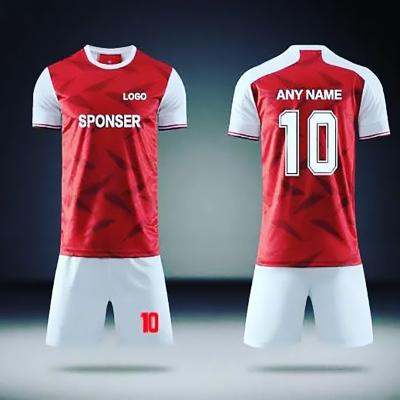 China Shirts & Tops Custom Blank Printing Design Youth Soccer Uniforms Mesh Jersey Shirts Sublimation Soccer Uniform Jerseys Set for sale