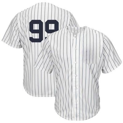 China Team Name Number Printing Stripe Antibacterial Custom Sublimated Line Sports Baseball Wear Jackets Men Women Uniform Baseball Tank Tops for sale