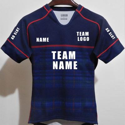 China New Design Antibacterial Custom Tops Team Sport Club Rugby League Custom Quick Dry Sublimated Rugby Shirts Rugby Uniform for sale