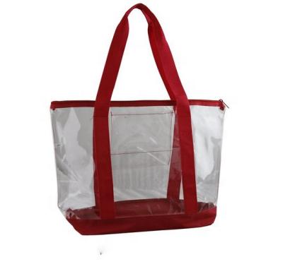 China Eco-friendly clear Tote Bags Waterproof PVC packaging shipping bagJLD-8789 custom shoping bag for sale