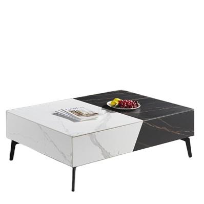 China Hot sale 2021 modern top luxury marble coffee table China coffee table manufacturer modern white coffee table for sale