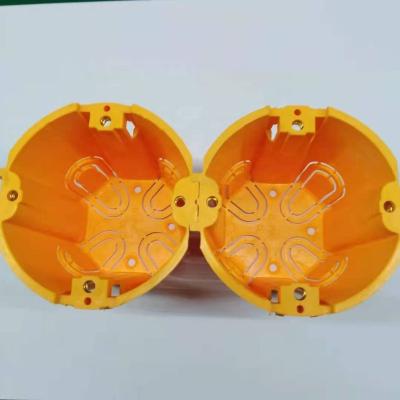 China 86*86mm pvc ip65 wall switch housing exterior pvc automobile jionted electrical waterproof pvc round junction box for sale