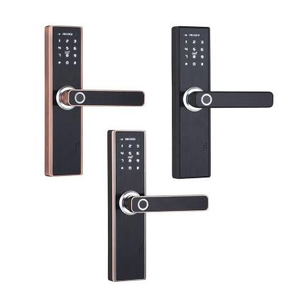 China Hot Sales Anti-peep Code Advanced Fingerprint Door Lock Password APP Control Smart Home Lock Series for sale