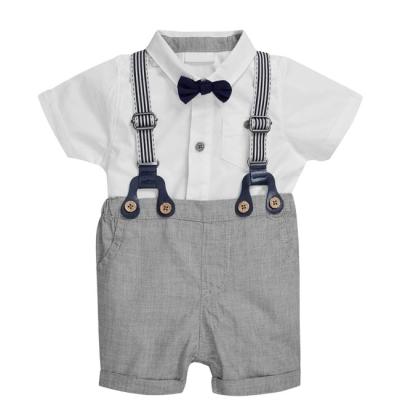 China ENGLAND STYLE Baby Boy Romper Handsome Dress Clothes Cute Baby Suits Dressing Set for sale