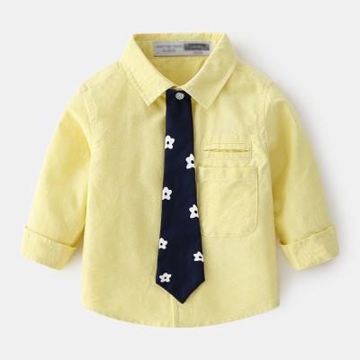 China New product kemeja anak spring bebe autumn ropa children clothes anti-shrink babi tops fashionable Korean style cotton baby boy shirt for sale