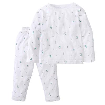 China Antibacterial Summer Infant Clothes Long Sleeving Newborn Clothing Bamboo Fiber Baby Pajamas Set for sale