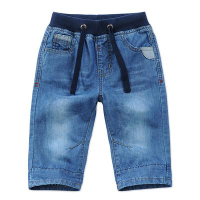 China Anti-static direct wholesale thin direct drawstring waistband cotton boy's summer factory cotton boy's pure denim shorts for sale