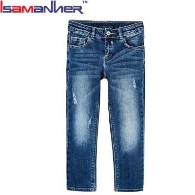 China Color Fade Proof New Arrive New Trendy Little Girls Fashion Kids Jeans Pants for sale