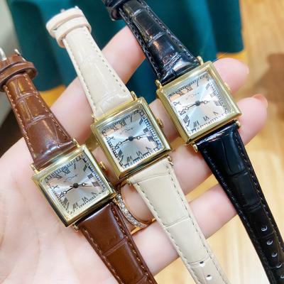 China Wholesale Water Resistant Female Student Watch Square Ladies Waterproof Retro Simple Fashion Quartz Watch for sale