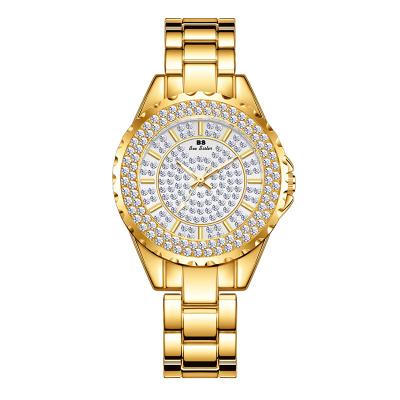 China Waterproof Ladies Fashion Crystal Diamond Dress Watch Ladies Luxury Waterproof Business Watch Ladies Quartz Watch for sale