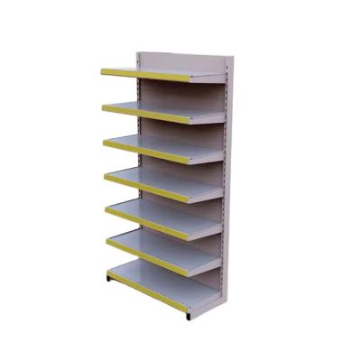 China Factory Custom 7 Layers Single-side Gondola Shelving Retail Shelf Display Gondola for sale