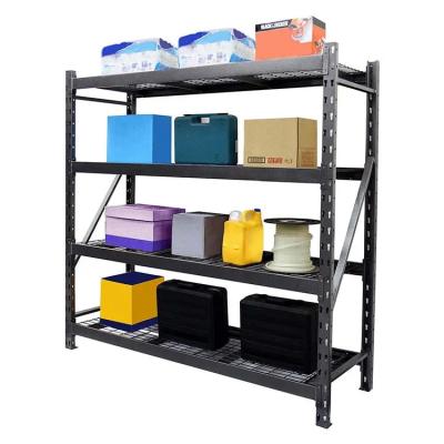 China Single Sided Supermarket Storage Rack Metallic Medium Duty Customzied for sale