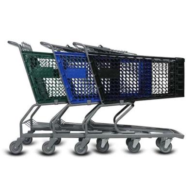 China Wholesale Shopping Trolley Cart Large Grocery Shopping Cart Grocery Cart for sale