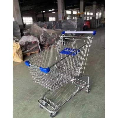 China Wholesale Heavy Duty Metal Shopping Trolley Cart Collapsible Shopping Cart for sale