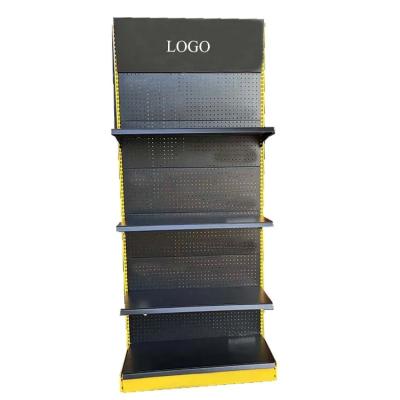 China 2023 New Shelves China Factory Customized Color Size Steel Single Side Rack for Supermarket Shop Supermarket Equipment for sale