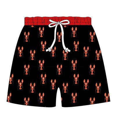 China Cute Crawfish Anti-pilling Printed Breathable Kid Boy Shorts Toddler Boys Trunk Customized for sale