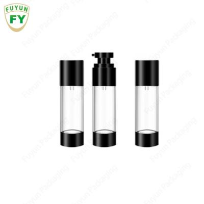 중국 15ml 30ml 50ml 사용자 정의 럭셔리 빈 크림 클리어 화이트 블랙 프로스트 화장품 플라스틱 스프레이 로션 에어리스 pum 판매용