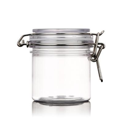 중국 380ml Plastic Clip Top Storage Jars , Round Wire Bale Jars 판매용