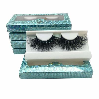 China Wholesale 25mm 3d C Curl Strip Lashes Natural Soft Christmas Lashes Real Thick Handmade Full Mink Free Fluffy Eyelashes for sale