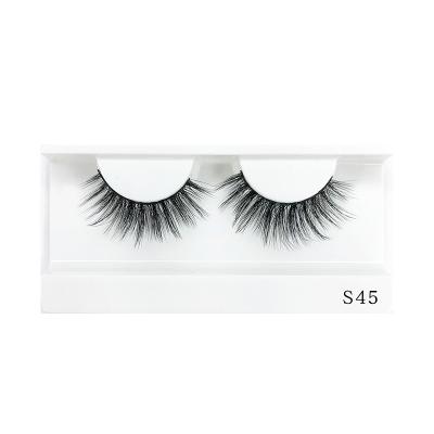 China Promotional Good Quality Eyelash 19mm Loop 18mm Vendors 25mm Mink Strip Lashes C Natural Soft Eyelash Other Eyelashes for sale