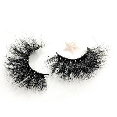 China Natural Soft Eyelash Customized Individual Hand Made Band Eyelash Bulk 3d 5d 25mm 100% Minks Real Mink Whiskey Thin Band Eyelash for sale