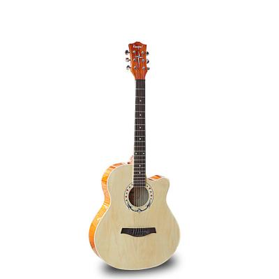 China Basswood Wholesale Free Sample Electric Guitar Classical Guitar Strings Top Solid Guitar Vintage Gabriel Body Rosewood Color Material for sale