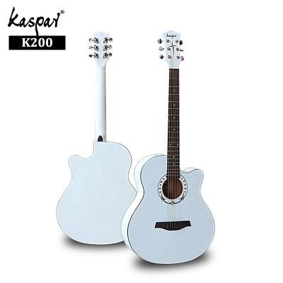 China Basswood Cheapest Made in China White Guitars Factory 40inch Linden High Gloss OEM Classical Guitar for Sale for sale