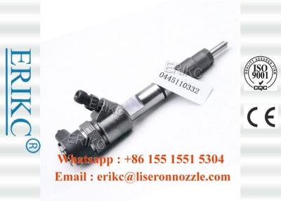 China ERIKC 0445110332 diesel common injector rail 0 445 110 332 original gas fuel injector 0445 110 332 for sale