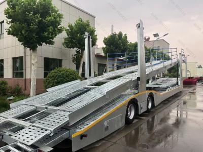 China ABS Ebs Dubbele vloer Auto Hauler Carrier Semi-vrachtwagenaanhangwagen Autotransport-oplegger Te koop