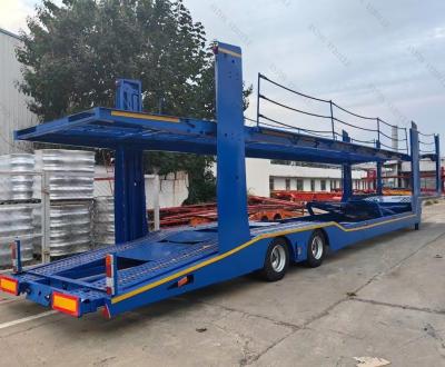 China Europe Style Car Transport Carrier Semi Trailer 2 Axles Zinc Sinkers Installed for sale