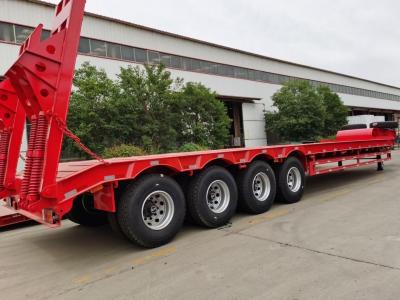 Cina Autodumping 30-60 tonnellate rimorchi a letto basso 4 assi semi-camion lowboy per il trasporto in vendita