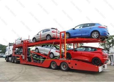 China 2 assen Doppeldeck SUV Car Carrier Trailer 8 Pickup Trucks Transporter Semi Trailer Te koop