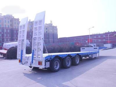 China Axle Fuwa/BPW AND9408TDP 3 Axles Dropdeck Lowbed Heavy Duty 80/100 Tons Semi Trailer for sale