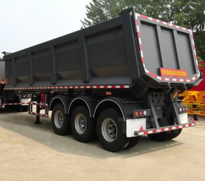 Cina Tri-assel Industrial Dump Trailer Truck Trailer con valvola Wabco e 12 pneumatici in vendita