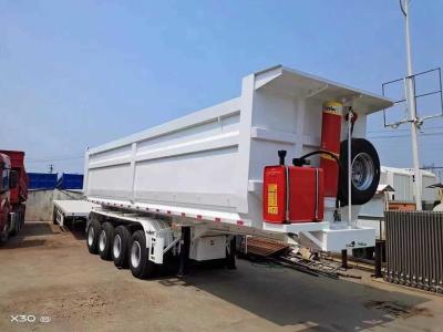 China 4axle Large Capabilities End Dumper Tipper Truck Trailer Dump Semi Trailer for Hauling for sale