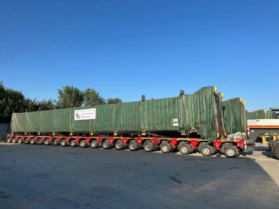 China Customized 300Tons Multi Axle Hydraulic Steering Module Semi-Trailer For Heavy Transport for sale