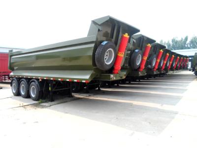 China Beste dumper-half-aanhanger 35 kubieke meter achterste tipper dump halve aanhanger Te koop