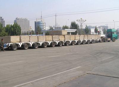 China 300 Tons Heavy transport Multi Axis Hydraulic Self-Propelled Modular Semi Trailer for transformer transport for sale