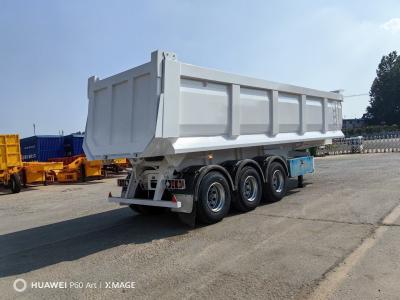 China 1310mm Wheel Base 3 Axles 50ton Dump Trailer Tipping Semi Trailer Heavy Duty for sale