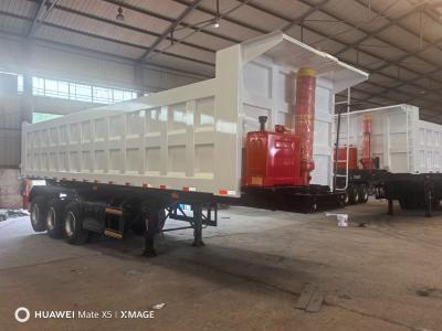 China Lower 3 Axles Rear Dump Trailer Tipper Trailer Jost Kingpin Self Dumping for sale