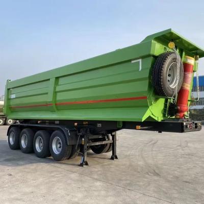 China 40-70 Tons Heavy Tipper Truck Dump Tipping Trailer with ABS Anti-lock Braking System for sale